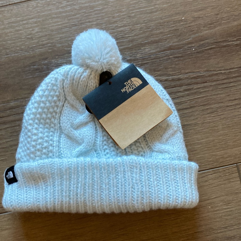 North Face Ice Blue Knit beanie - NWT